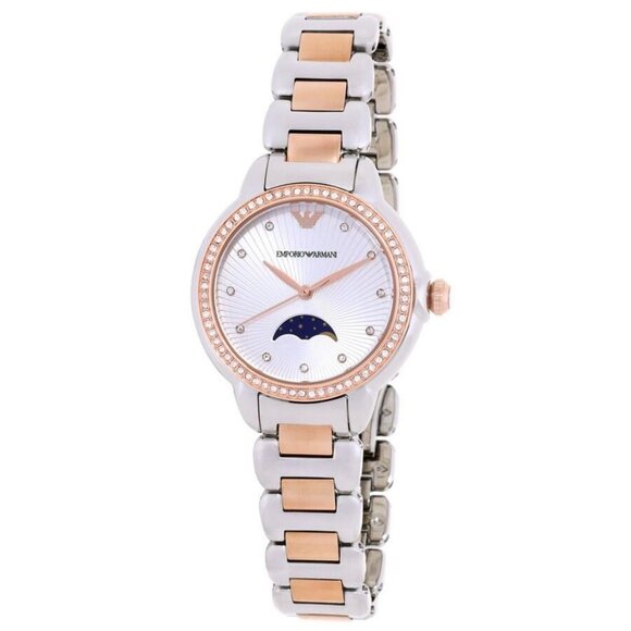FX04488B NWT Emporio Armani Fashion Ladies Quartz Steel Authentic Watch - Picture 1 of 3